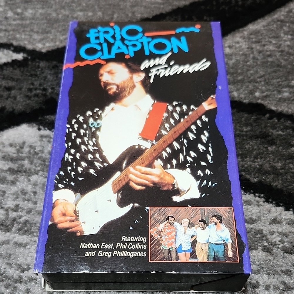 ERIC CLAPTON AND FRIENDS VHS 1986 PHIL COLLINS NATHAN EAST MUSIC